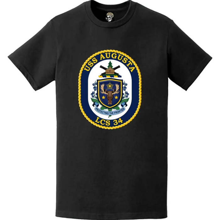 USS Augusta (LCS-34) Ship's Crest Logo Emblem T-Shirt Tactically Acquired   