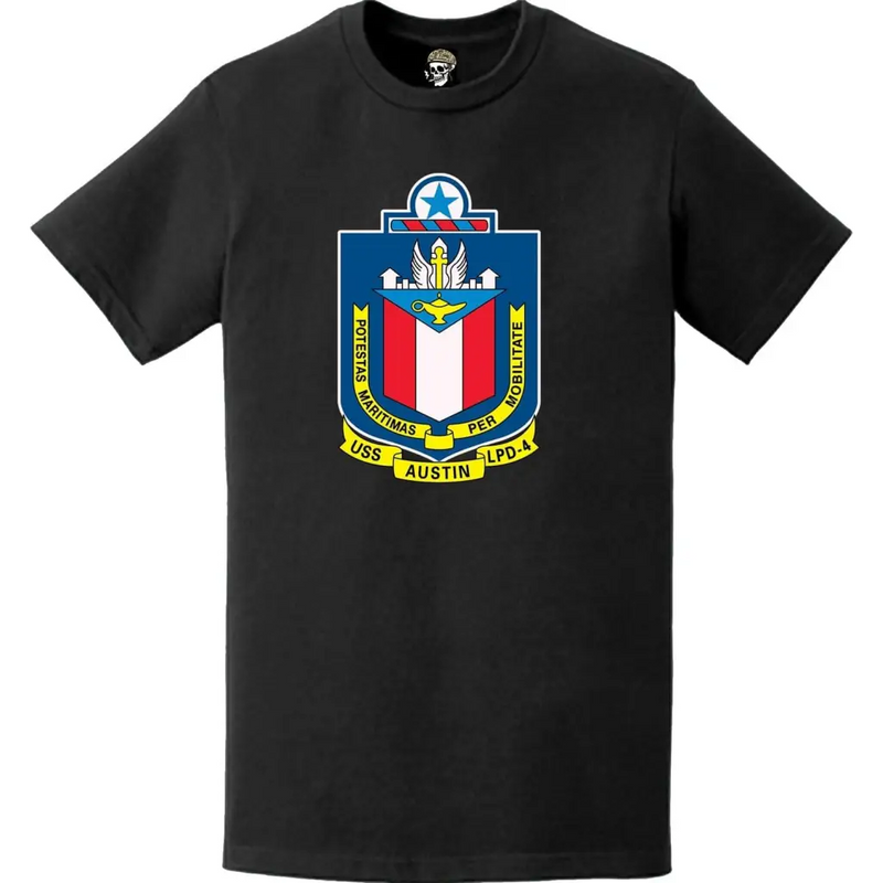 USS Austin (LPD-4) Ship's Crest Emblem T-Shirt