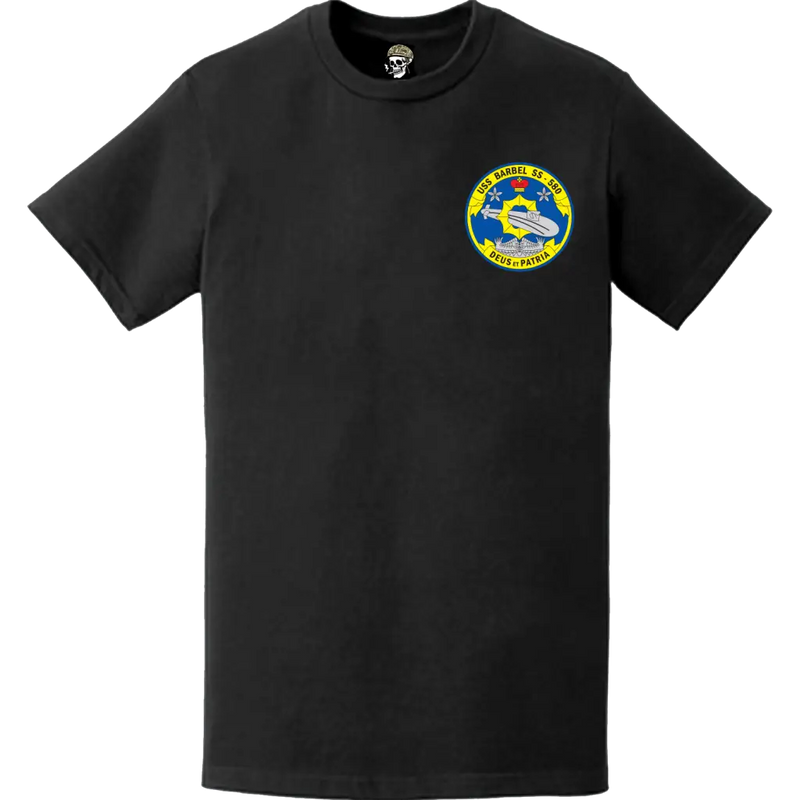 USS Barbel (SS-580) Submarine Left Chest Logo Emblem T-Shirt