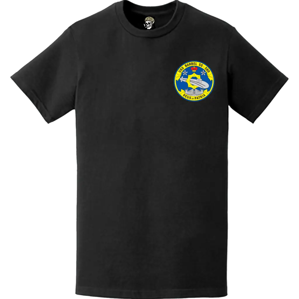 USS Barbel (SS-580) Submarine Left Chest Logo Emblem T-Shirt Tactically Acquired   