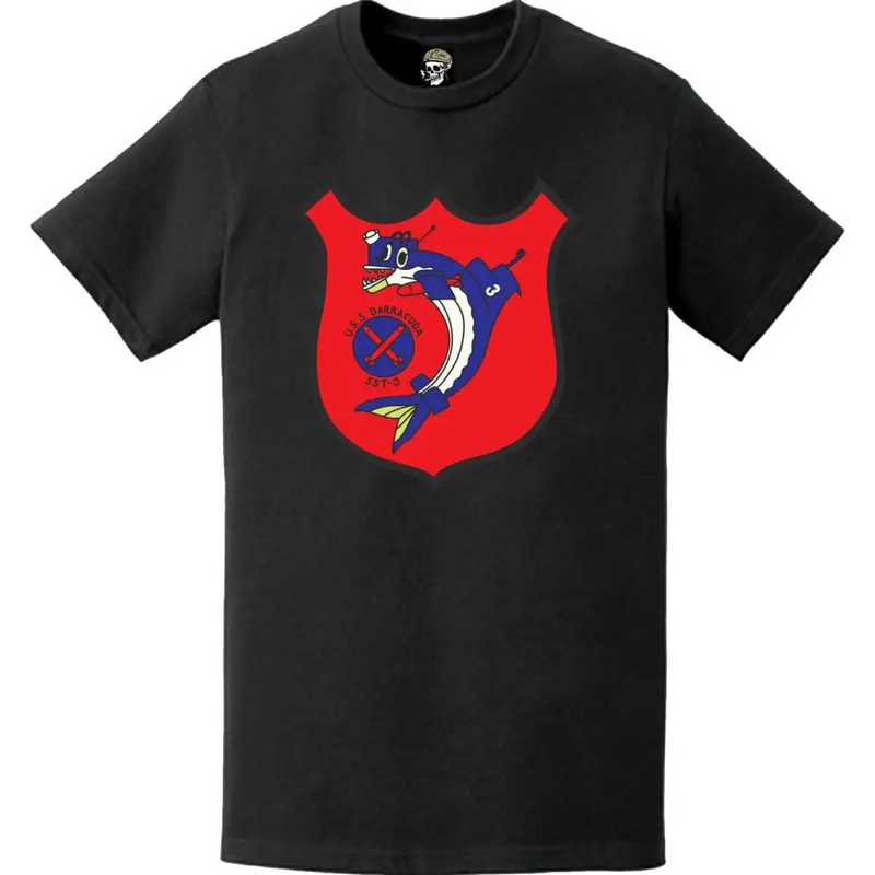 USSバラクーダ (SST-3) 潜水艦 ロゴ エンブレム クレスト Tシャツ