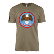 USS Barry (DD-933) Forrest Sherman-Class Destroyer T-Shirt - Coyote Brown