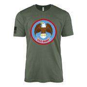 USS Barry (DD-933) Forrest Sherman-Class Destroyer T-Shirt - Military Green