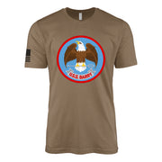 USS Barry (DD-933) Forrest Sherman-Class Destroyer T-Shirt - Woodland Brown