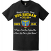 USS Bataan (CVL-29) Since 1943 Motto T-Shirt Tactically Acquired   