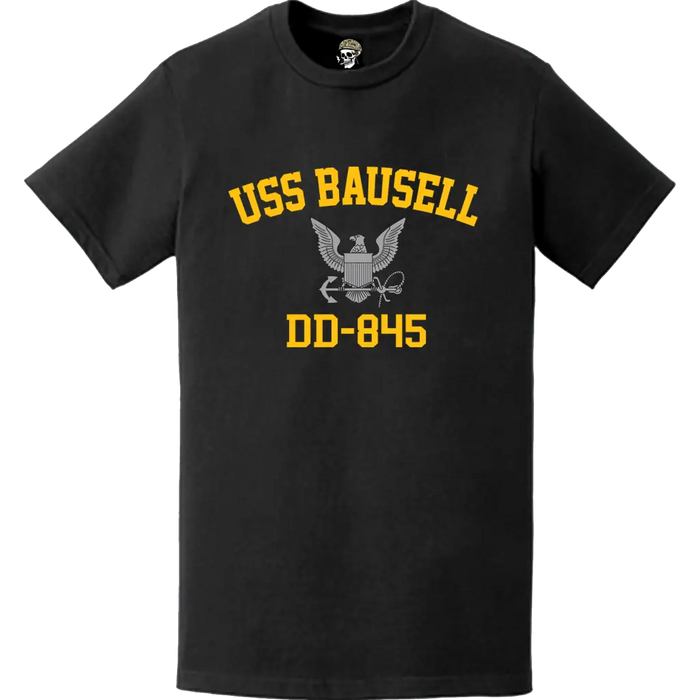 USS Bausell (DD-845) Commemorative Logo Veteran T-Shirt Tactically Acquired   