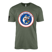 USS Becuna (SS-319) Balao-Class Submarine T-Shirt - Military Green