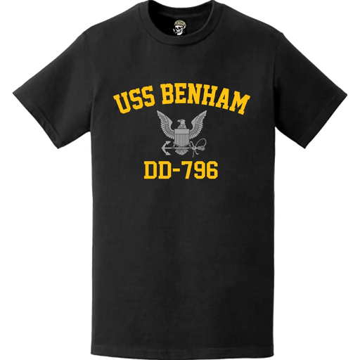 USS Benham (DD-796) Commemorative Logo Veteran T-Shirt Tactically Acquired   