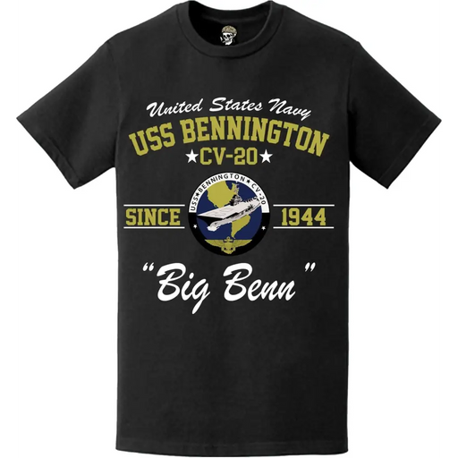 USS Bennington (CV-20) Since 1944 Motto T-Shirt Tactically Acquired   