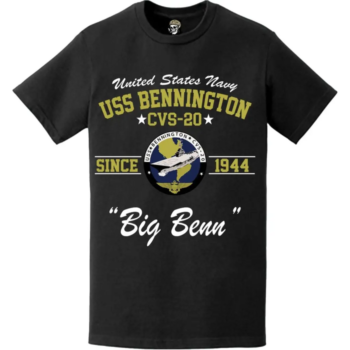 USS Bennington (CVS-20) Since 1944 Motto T-Shirt Tactically Acquired   