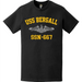 USS Bergall (SSN-667) Submarine T-Shirt Tactically Acquired   