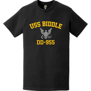 USS Biddle (DD-955) Commemorative Logo Veteran T-Shirt Tactically Acquired   
