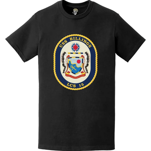 USS Billings (LCS-15) Ship's Crest Logo Emblem T-Shirt Tactically Acquired   