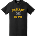 USS Blandy (DD-943) Commemorative Logo Veteran T-Shirt Tactically Acquired   