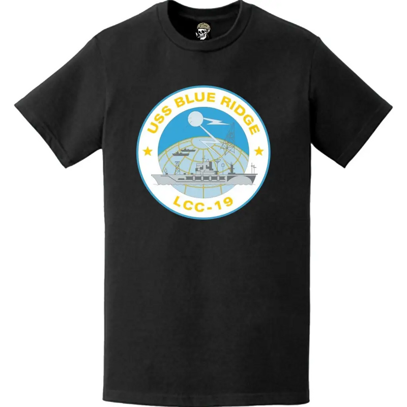 USS Blue Ridge (LCC-19) Ship's Crest Emblem T-Shirt