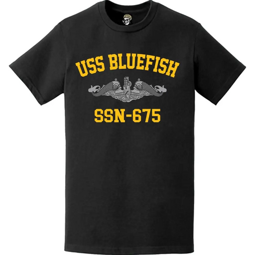 USS Bluefish (SSN-675) Submarine T-Shirt Tactically Acquired   