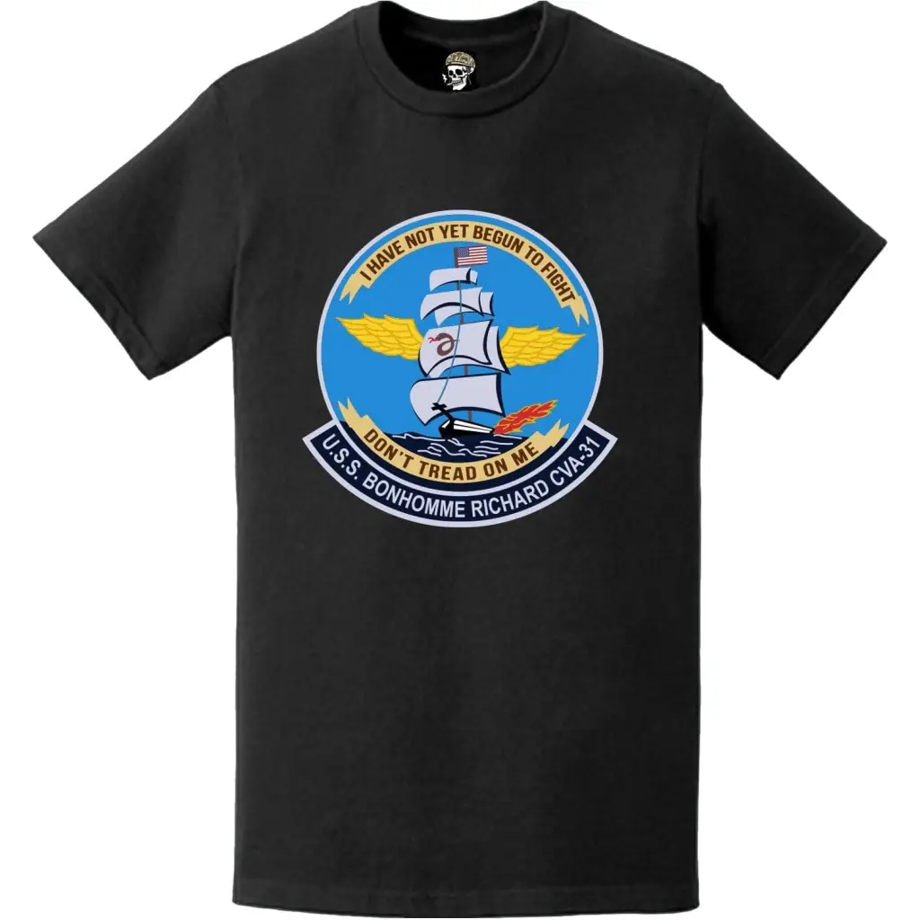 USS Bon Homme Richard (CVA-31) Logo T-Shirt Tactically Acquired   