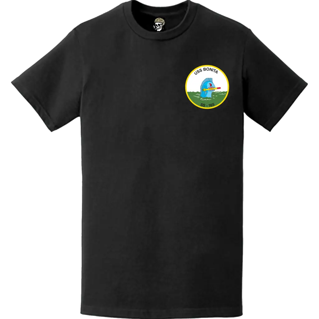 USS Bonita (SS-165) Submarine Left Chest Logo Emblem T-Shirt Tactically Acquired   