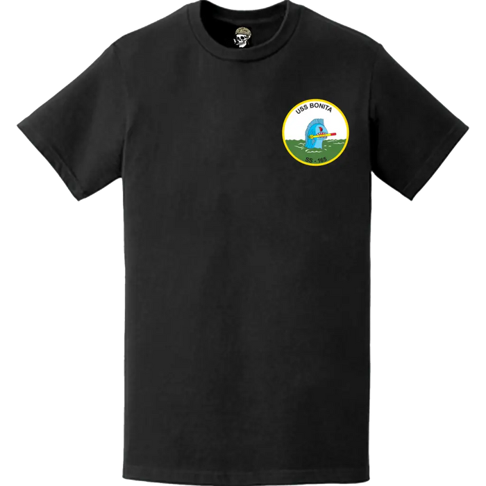 USS Bonita (SS-165) Submarine Left Chest Logo Emblem T-Shirt Tactically Acquired   