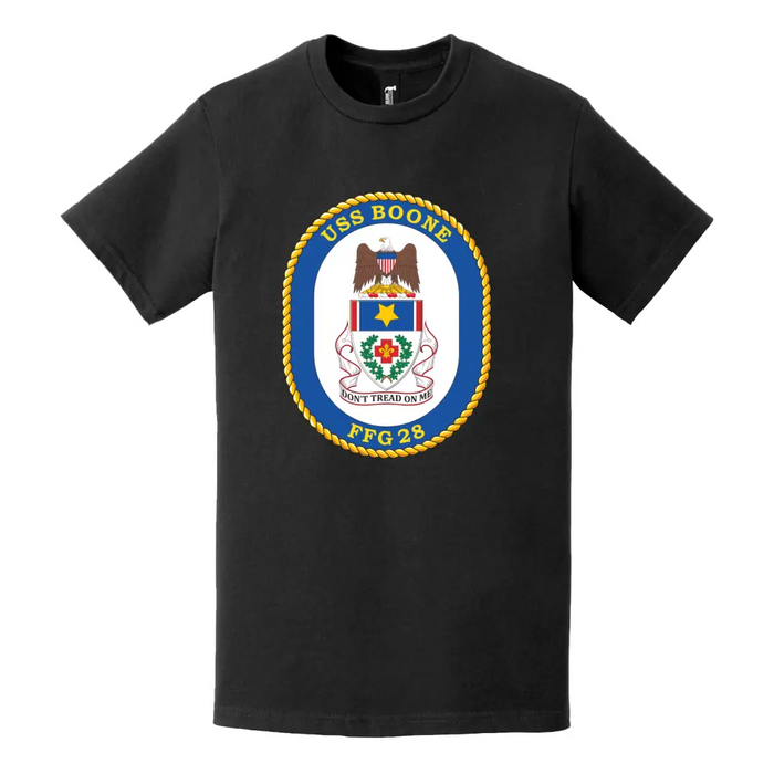 USS Booone (FFG-28) Logo Emblem T-Shirt Tactically Acquired   