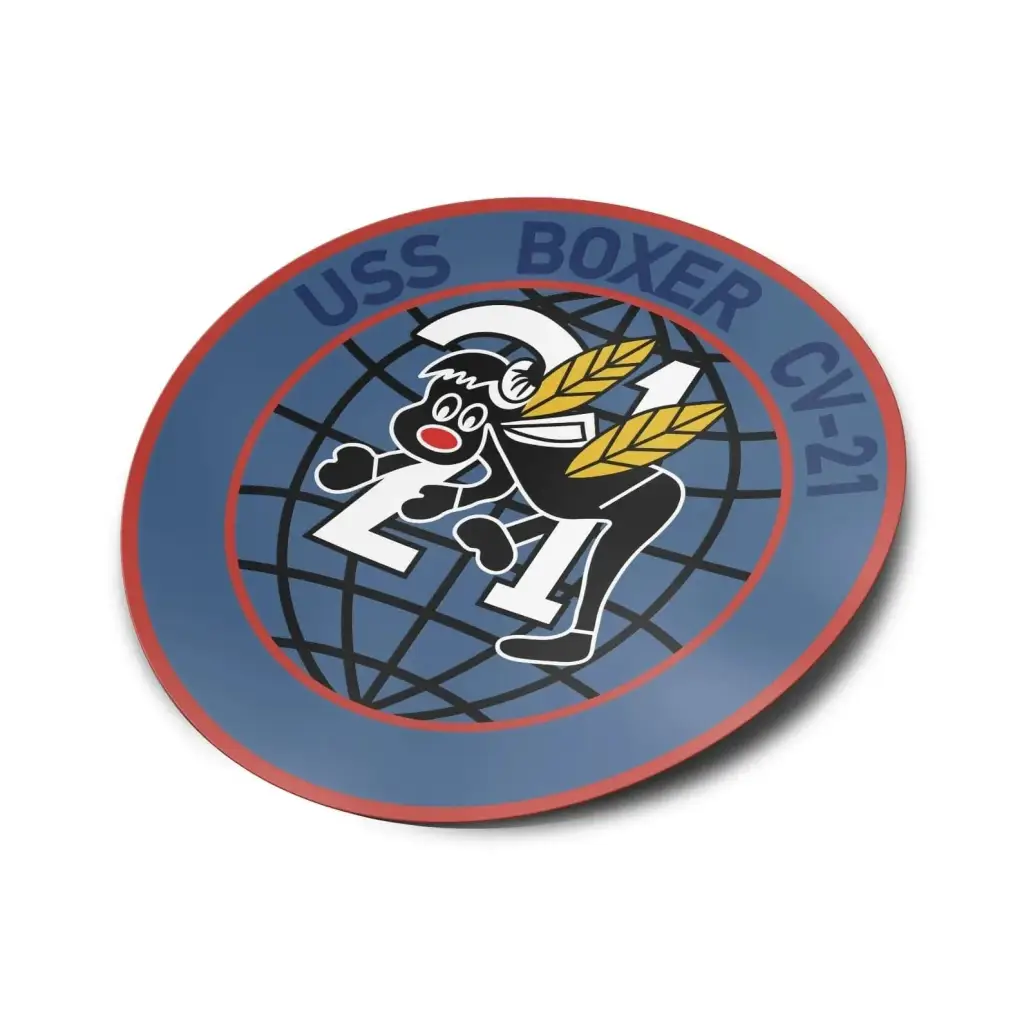 USS Boxer (CV-21) Die-Cut Vinyl Sticker Decal Tactically Acquired   