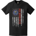 USS Boxer CV-21 Patriotic Ship's Crest Logo American Flag T-Shirt Tactically Acquired   