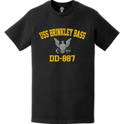 USS Brinkley Bass (DD-887) Commemorative Logo Veteran T-Shirt Tactically Acquired   