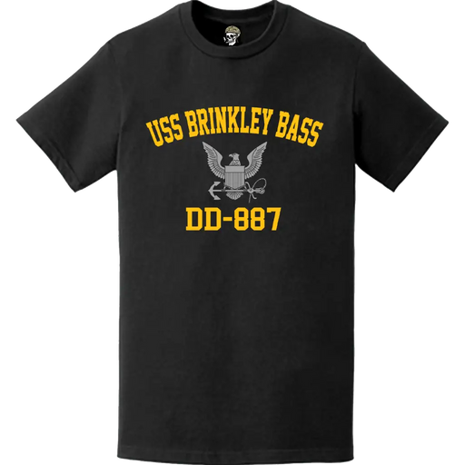 USS Brinkley Bass (DD-887) Commemorative Logo Veteran T-Shirt Tactically Acquired   