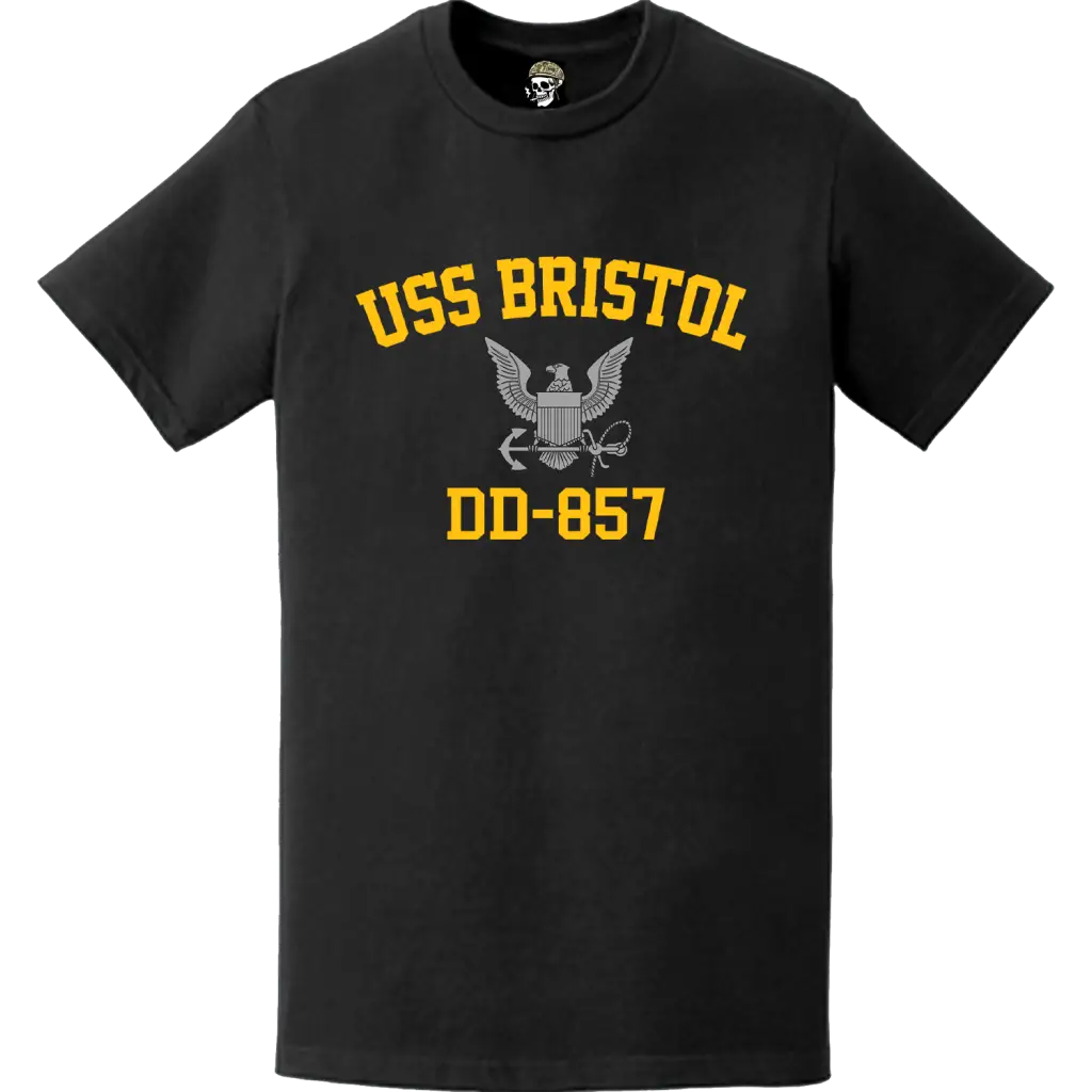 USS Bristol (DD-857) Commemorative Logo Veteran T-Shirt Tactically Acquired   