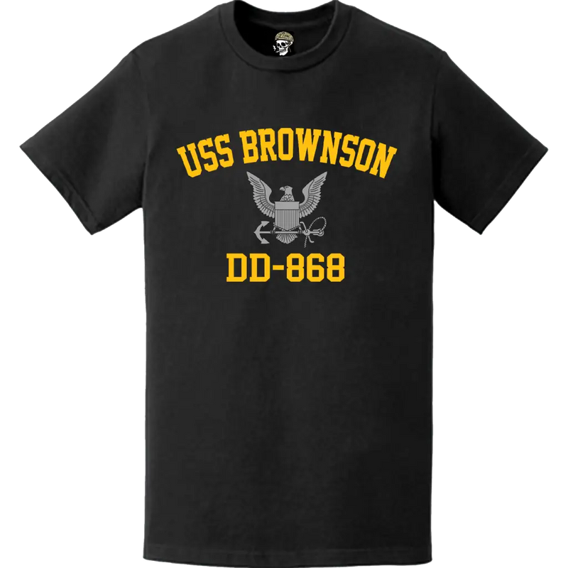 USS Brownson (DD-868) Commemorative Logo Veteran T-Shirt
