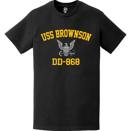 USS Brownson (DD-868) Commemorative Logo Veteran T-Shirt Tactically Acquired   