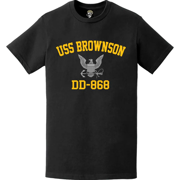 USS Brownson (DD-868) Commemorative Logo Veteran T-Shirt Tactically Acquired   