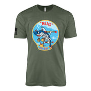 USS Bug (SS-337) Balao-Class Submarine T-Shirt - Military Green