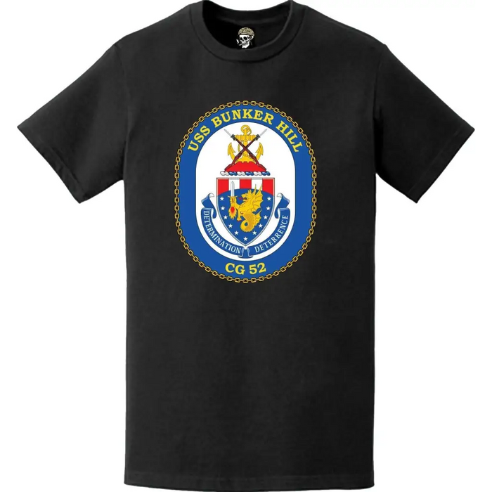 USS Bunker Hill (CG-52) Ship's Crest Logo T-Shirt Tactically Acquired   