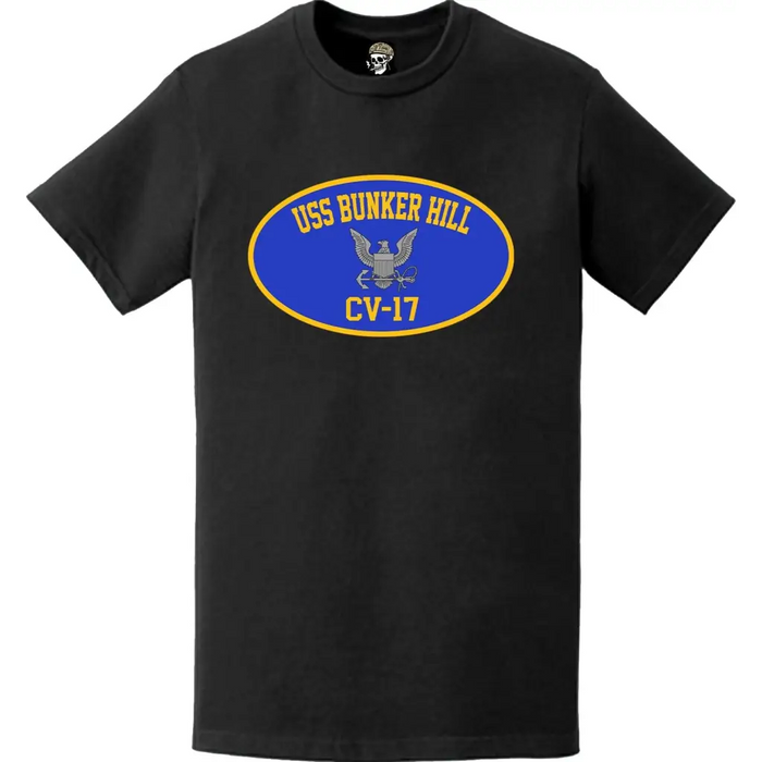 USS Bunker Hill (CV-17) Aircraft Carrier T-Shirt Tactically Acquired   