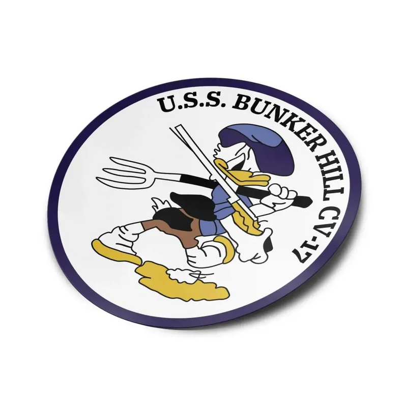 USS Bunker Hill (CV-17) Die-Cut Vinyl Sticker Decal