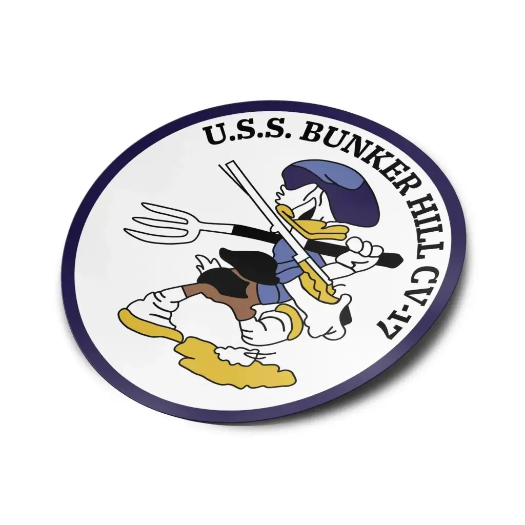 USS Bunker Hill (CV-17) Die-Cut Vinyl Sticker Decal Tactically Acquired   