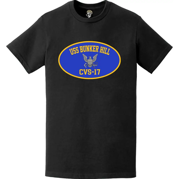 USS Bunker Hill (CVS-17) Aircraft Carrier T-Shirt Tactically Acquired   