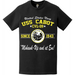 USS Cabot (CVL-28) Since 1943 Motto T-Shirt Tactically Acquired   