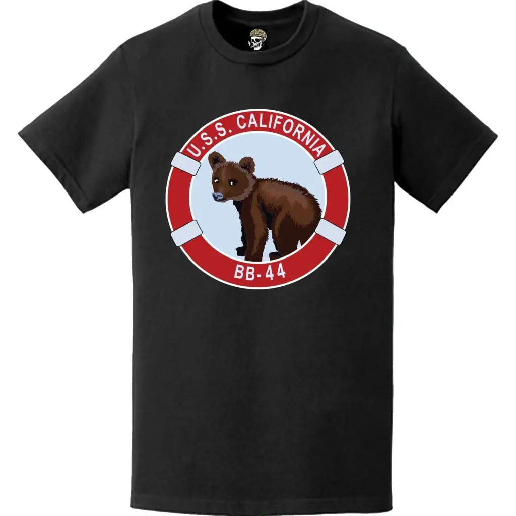 USS California (BB-44) Battleship Logo Emblem T-Shirt Tactically Acquired   
