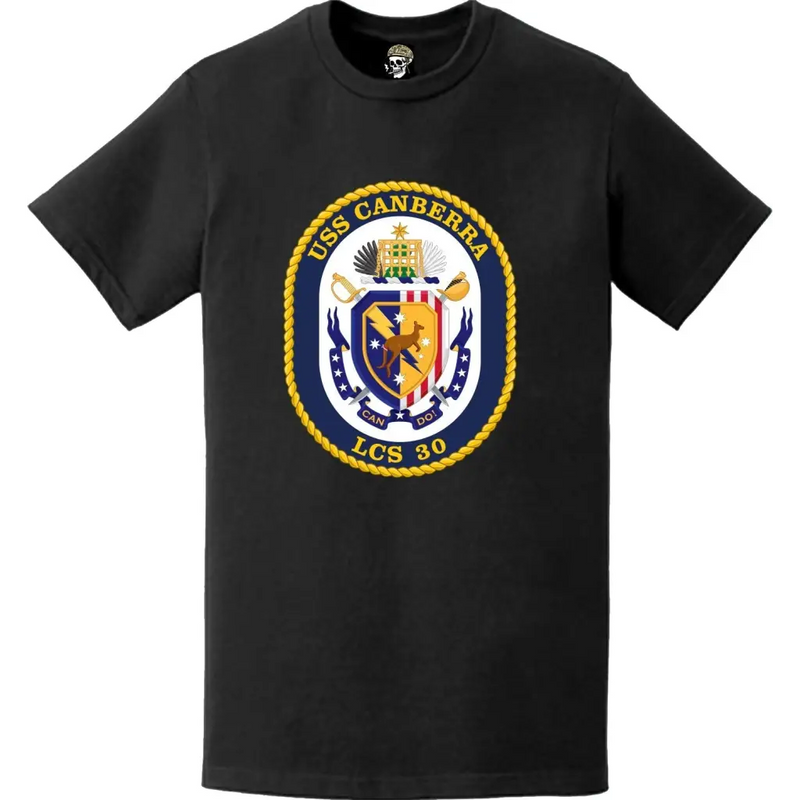 USS Canberra (LCS-30) Ship's Crest Logo Emblem T-Shirt