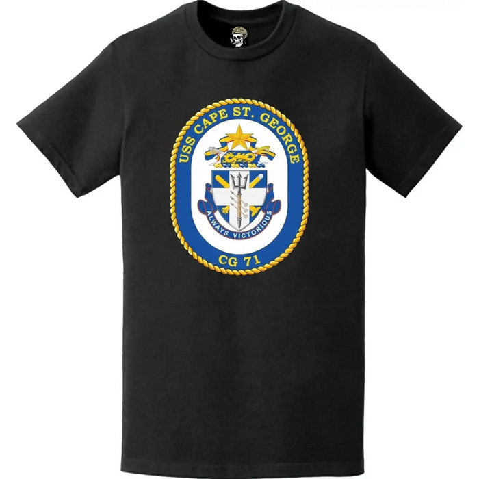 USS Cape St. George (CG-71) Ship's Crest Logo T-Shirt Tactically Acquired   