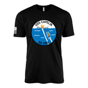 USS Capelin (SS-289) Balao-Class Submarine T-Shirt - Black