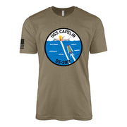 USS Capelin (SS-289) Balao-Class Submarine T-Shirt - Coyote Brown