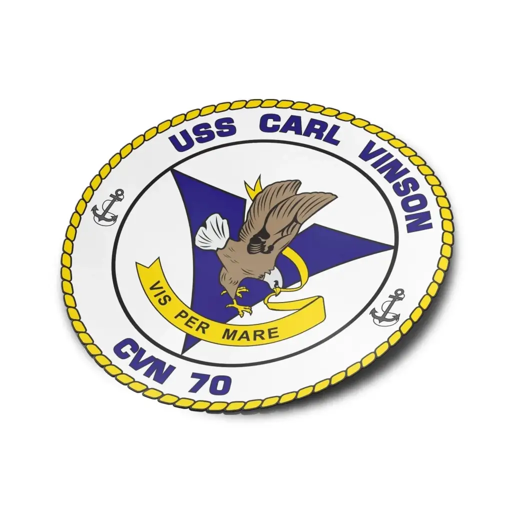 USS Carl Vinson (CVN-70) Die-Cut Vinyl Sticker Decal Tactically Acquired   