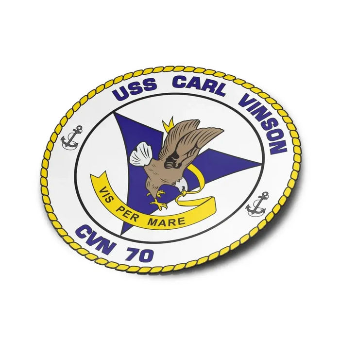 USS Carl Vinson (CVN-70) Die-Cut Vinyl Sticker Decal Tactically Acquired   