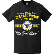 USS Carl Vinson (CVN-70) Since 1982 Legacy T-Shirt Tactically Acquired   