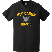USS Caron (DD-970) Commemorative Logo Veteran T-Shirt Tactically Acquired   