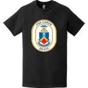 USS Caron (DD-970) Ship's Crest Logo T-Shirt Tactically Acquired   