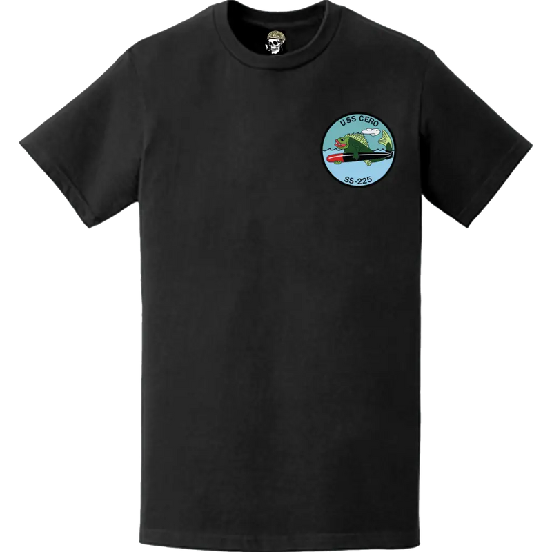 USS Cero (SS-225) Submarine Left Chest Logo Emblem T-Shirt